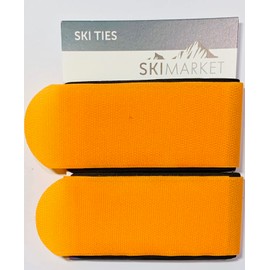 SkiMarket Manbi Ski Ties - Manbi Jumbo Pair Of Ski Ties 7 Amazing Colours (Orange)