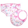 ZWOOS 8-Piece Doll Bib and Nappies for Baby Dolls, Cute