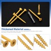 Glarks 51pcs 9x3’’ Deck Screws Kit, Includes 50pcs Star Torx