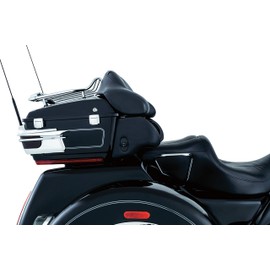 Kuryakyn 8957 Tour-Pak Trunk Luggage/Storage Rack Accessory: Relocator Kit for 2009-13 Harley-Davidson Motorcycles, Black