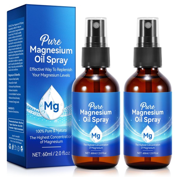 flasture Topical Magnesium Oil Spray, Pure Magnesium Oil Spray for