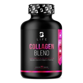 Péptidos Colágeno Hidrolizado Biotina Vitamina Cápsulas Apoyo Piel Cabello Uñas Articulaciones Collagen Blend Life