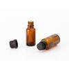 OHEETU 6Pcs 20ML Empty Amber Glass Essential Oil Bottles with