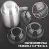 400 Packs Clear 98 mm Dome Lids Wide Hole Plastic