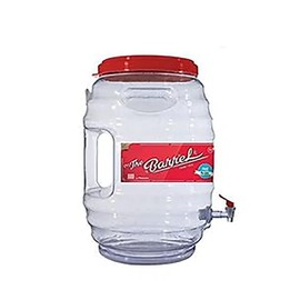 CHAMPS 5 Gallon Vitrolero Water Dispenser - BPA-Free Plastic Beverage Dispenser for Agua Frescas, Juice, Iced Teas & Lemonade, Great Punch Bowl Drink Dispensers for Parties - No Spout (Pack of 2)