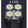 Wrrozz LED Flashlight USB Rechargeable, High Lumens Tactical Light with