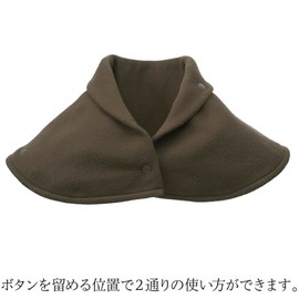 Remark 2 Style Neck Warmer, Set of 2 Colors (Navy & Brown), Neck Warmer, Scarf, Collar, Cold Protection, Can Be Used When You Sleep, Fleece Material