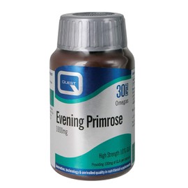 Quest Evening Primrose Oil 1000mg - 30x Primrose Oil Capsules 1000mg for Skin Support & Hormonal Balance. Cold Pressed Primrose Oil with 10% (100mg) GLA per 1000mg Capsule.