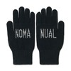 No Manual EMBLEM KNIT GLOVES - BLACK