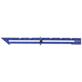 Dritz 7" Point Turner Seam Gauge, Nickel with Black Printing and Blue Slider