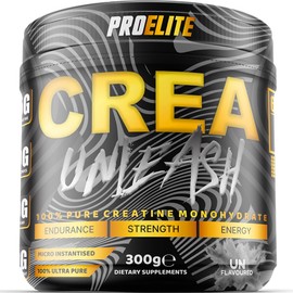 Micronised Creatine Powder 300g Vegan � 100% Pure Creatine Monohydrate 5g Per Serving for Strength Performance Muscle Power and Workout Recovery � Unflavoured Workout Supplement by PROELITE
