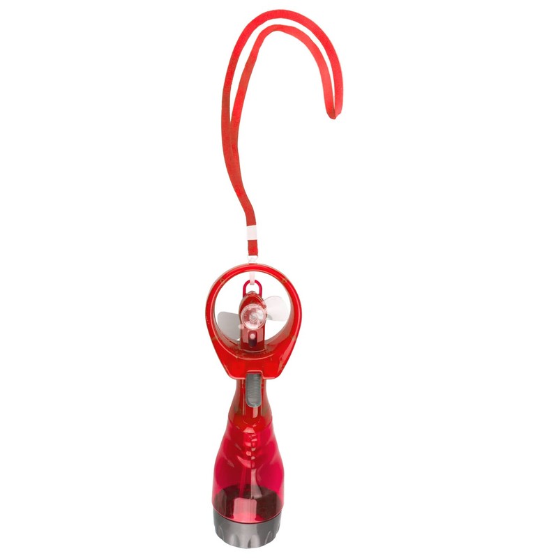 VFM - Red Cooling Mist Fan With Lanyard
