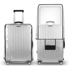 T Tersely Clear PVC Suitcase Cover Protectors 20/24/26/28/30 Inch Suitcase Baggage Covers - Waterproof Dustproof and Anti-Scratch 20-30 Inch Luggage Cover (30inch)