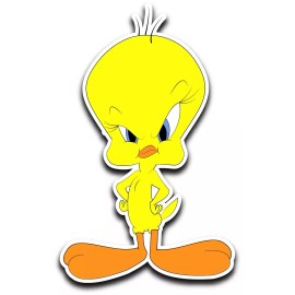 4kids Tweety Bird Cartoon Sticker Decal laptop wall car phone Looney Tunes - Small 5"