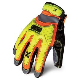 Ironclad EXO High-Visibility Impact Gloves, Small, Orange/Yellow