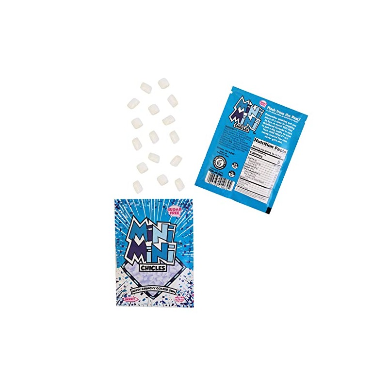 Fruidles Sugar Free Gum Mini Chicles Peppermint Flavor 3000 Pieces