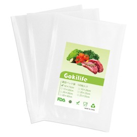 Gokilife Vacuum Packaging Bags, 3.9 x 5.9 x 120 Pieces, 4.9 x 5.9 x 120 Pack, Vacuum Sealing Bag, Vacuum Sealing Bag, Dedicated Antibacterial Bag, Degassing, Long Lasting, Food Storage, Low
