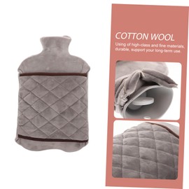 PACKOVE Thickened Portable Hot Water Bag Leak Water Pouch for Hand Warming and Belly Heat Compact Household Hand Warmer with Non Slip PVC Material and Comfortable Design Gray Random Color