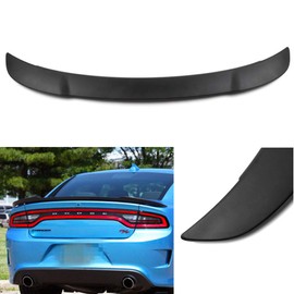 SCITOO Glossy Black Spoiler Wing Body Kit Compatible with 2011-2021 for Dodge Charger Sedan Rear Trunk Spoiler Wing Splitter Chin Exterior Diffuser