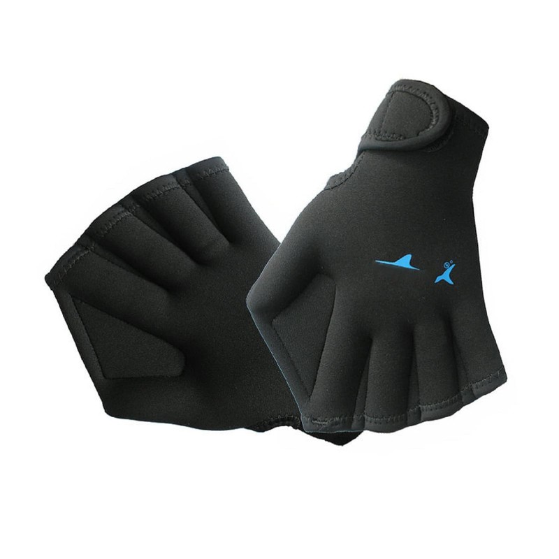 2 Pack Flexible Water Exercise Gloves Swimming and Diving Gloves