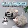 Sophie & Panda Fuzzy Ball Hand Towels (Set of 2)
