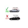 Driver Left Side Rear Vent Window Vent Glass Compatible with