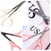 Ipetboom 3sets 2pcs High Scissors Eyebrow Eyelash Trimmer with Ergonomic