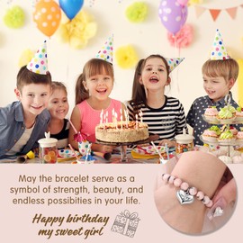 Alissl 6 Year Old Girl Birthday Gifts - Birthday Braided Beads Bracelets Gifts | 6 Year Old Girl Birthday Gifts | Gifts for Teen Girls | Teen Girls Gifts | Birthday Gifts for Girls