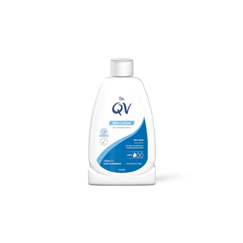 QV Skin Lotion 250ml, 24 Hour Moisturisation Light Body Lotion,