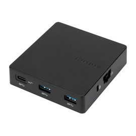 BLK USB-C TRAVEL DOCK W/PWR