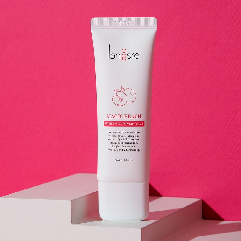 Lansret Magic Peach Whitening Power Whitening Tone Up Cream Spots,