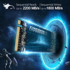KINGDATA M.2 2242 SSD 512GB NVMe PCIe Gen3 x 4 Hard Drive Internal Gaming SSD, 3D NAND TLC, R/W Speed up to 2200MB/s and 1800MB/s (M.2 2242 PCIe, 512GB)