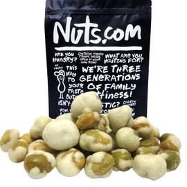 Nuts.com Natural Color Hot Wasabi Peas - Sweet and Spicy Wasabi Coated Green Peas - Healthy & Delicious Japanese Snacks w/No Artificial Dyes - Crunchy Pea Snack Packed in a Resealable Bag (3 Lbs)