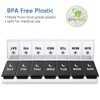 DANYING Large Pill Organizer 2 Times a Day, Weekly Box