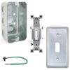 Outlet Box Kit, 2x4'' Utility Electrical Box, Tamper Resistant 15