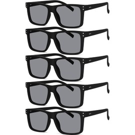 Eyekepper 5 Paquetes gafas de lectura de gran tamaño grandes cuadradas hombres mujeres