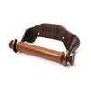 Victorian Style Toilet Roll Holder Antique Cast Iron (Copper Effect)