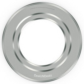 DEALZNDEALZ Bamboo Steamer Ring Adapter | Fits 8" to 13" Bamboo Steamer Basket | Stainless Steel Steaming Ring for Dumplings, Dim Sum, Veggies, and Cooking Essentials