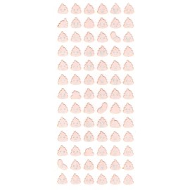 Poop Rare Fuzzy Sticker Sheet