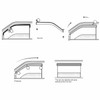 ZZDSNJ Tape-On Windows Visor 4-Piece for 2011-2022 Chrysler 300 Rain
