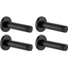 4 Pack White Door Stopper, 304 Stainless Steel Wall Mounted