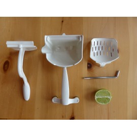 Manual Juicer - The Original Press from Vintage Kitchen. Durable, Easy-to-Clean, Professional Citrus Juicer. Premium White Powder Coating - Dishwasher Safe. Press Lemons, Oranges, Limes and More