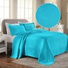 Superior 100% Cotton Geometric Fret 2-Piece Scalloped Bedspread Set, Twin,
