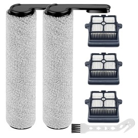 HIHEPA Brush Roller&Filter Replacement Compatible for Tineco Floor ONE S6/S7 Pro Smart Cordless Wet Dry Vacuum Floor Cleaner