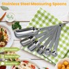 Stainless Steel Measuring Spoons Set of 11, Includes 6 Rectangular