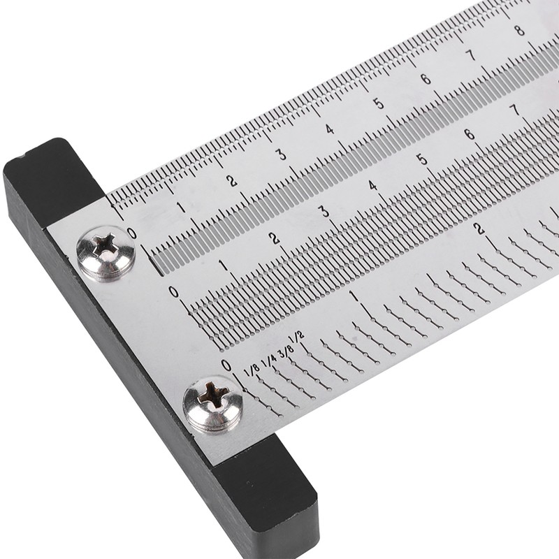 Ultra Precision Marking Ruler Stainless Steel Woodworking Scribing Ruler Gauging