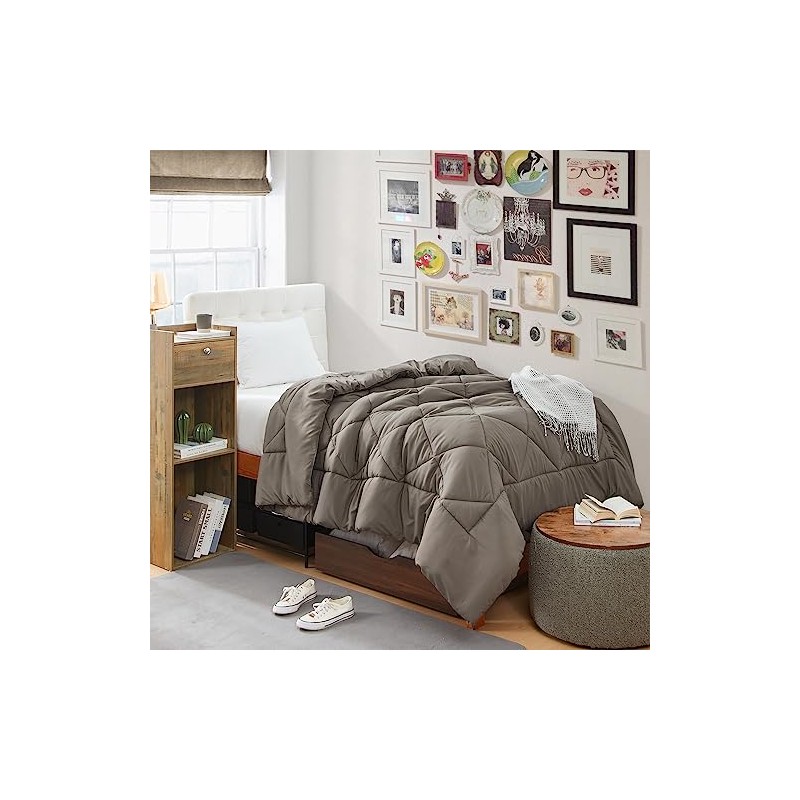 Solid Dark Brown Twin XL Comforter