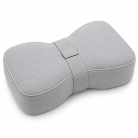 Knee Pillow for Side Sleepers with Adjustable Strap – Contoured Leg Pillow for Between Knees, Soft Polyester-Cotton Leg Support Cushion