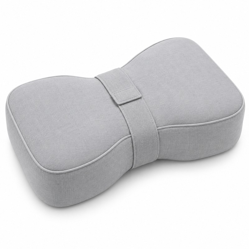Knee Pillow for Side Sleepers with Adjustable Strap – Contoured