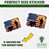 Patriotic American Soldier Sticker, Military USA Flag Decal, Armed Forces